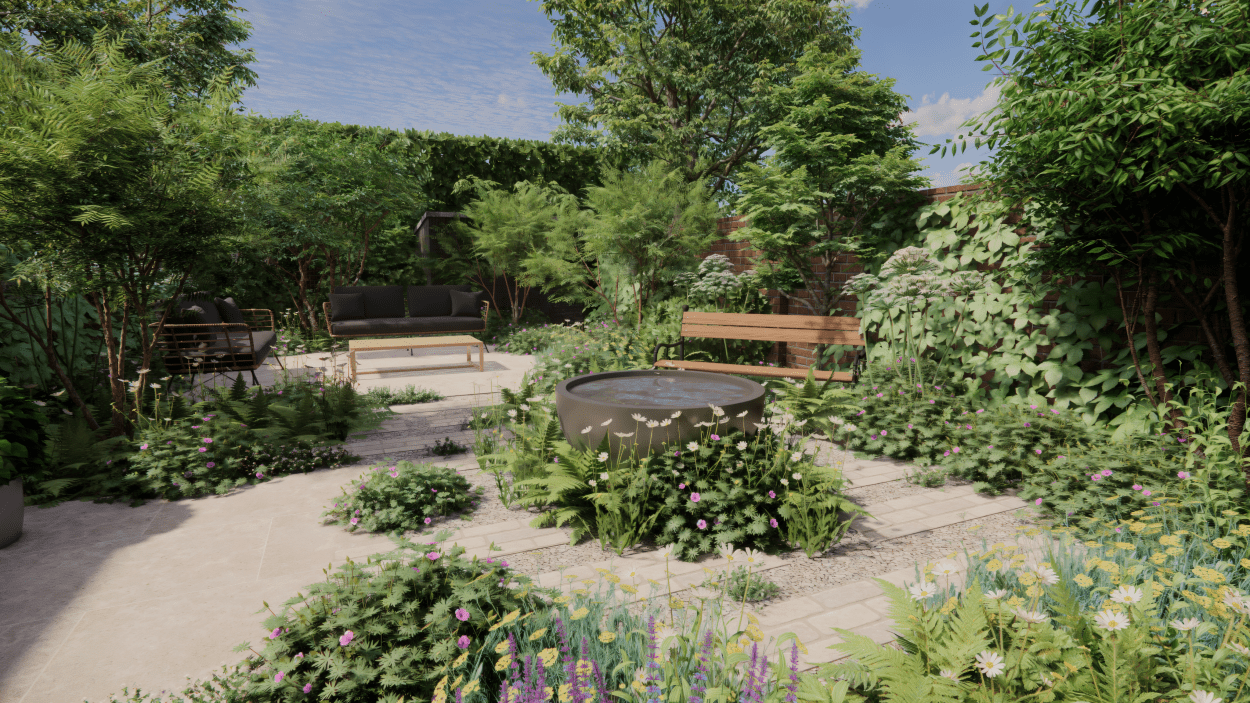 Naturalistic London garden