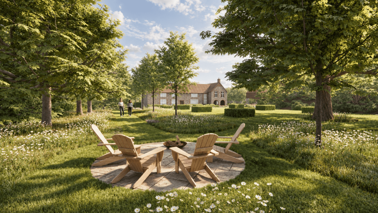 Fire pit retreat